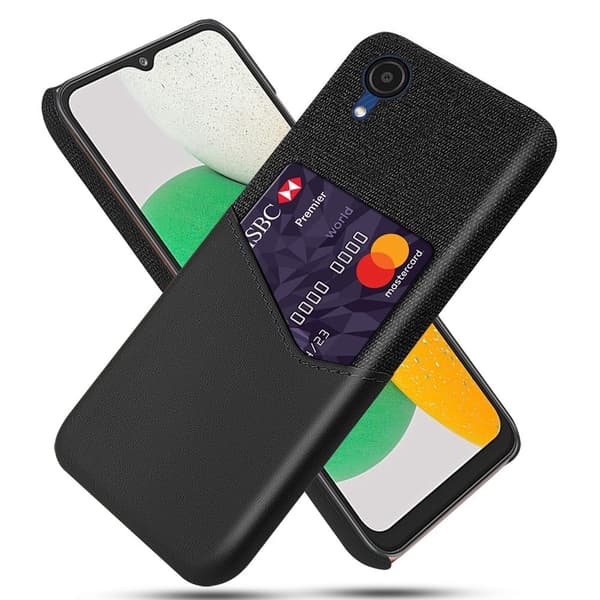 Bofink Samsung Galaxy A23e Card Suojakuori - Musta Black