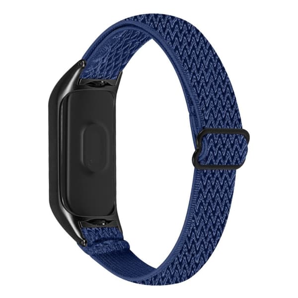 Xiaomi Mi Band 7 elastinen nailon kellonhihna - Keskiyön Sininen Blue