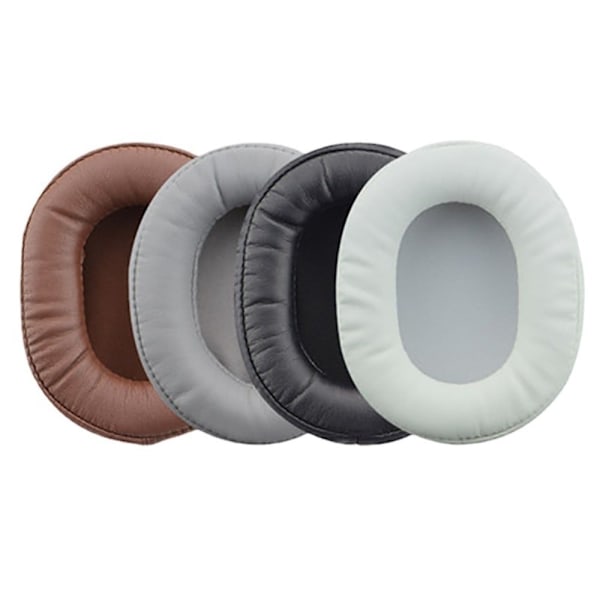 1 par Audio-Technica ATH-M50X / ATH-M40X / MSR7 / M20 öronkuddar i läder - Svart Svart