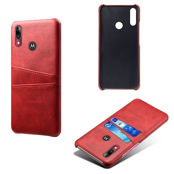 Dual Card Motorola Moto E6 Plus etui - Rød Red