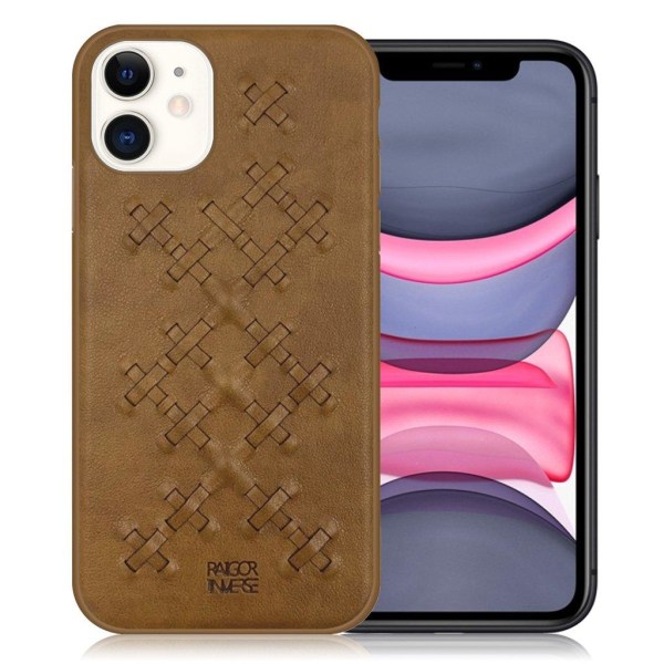 Raigor Inverse WEAVE -suoja iPhone 11:lle - Ruskea Brown