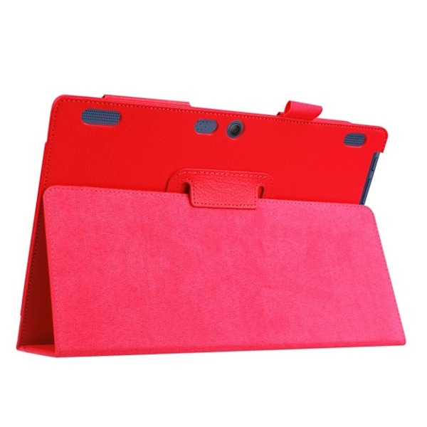 Lenovo Tab 10 TB-X103F etui med stativ i kunstlæder - Rød Red