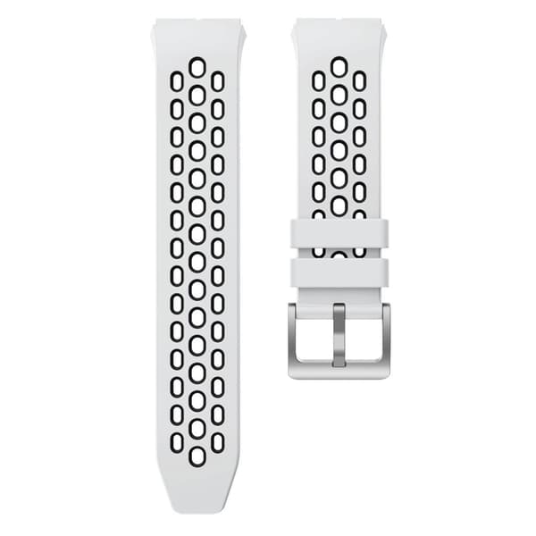 Huawei Watch GT 2e dobbeltfarvet silikoneurrem - Hvid / Sort White