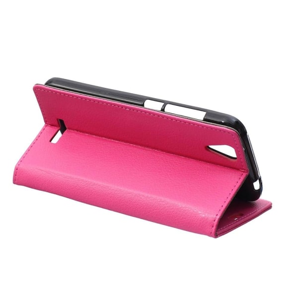 Acer Liquid Z630 læder-etui m. kortholder - Hot Pink Pink