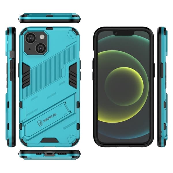 Shockproof Hybrid Deksel med A Modern Touch til iPhone 14 - Babyblå Blue