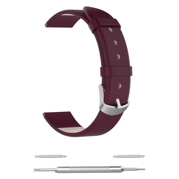 Samsung Galaxy Watch Active holdbar læder Urrem - Lilla Purple