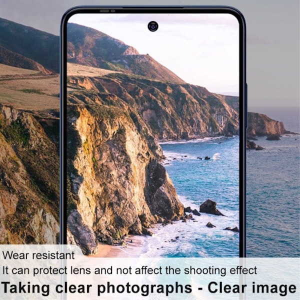 IMAK Motorola Edge (2021) Kameralinsskydd i härdat HD-glas + linslock Transparent