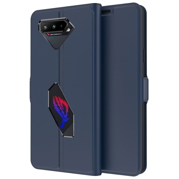 Smidigt och tunt PU-läder Asus ROG Phone 5 fodral - Blå Blå