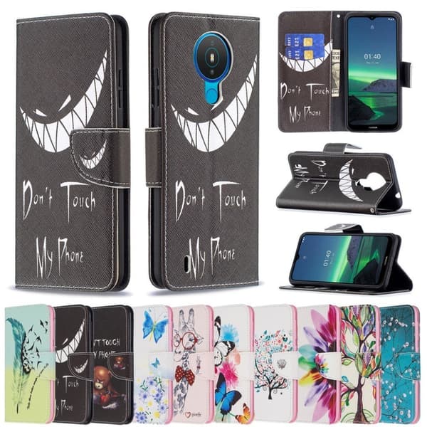 Wonderland Nokia 1.4 Flippetui - Blomstret Tre Multicolor