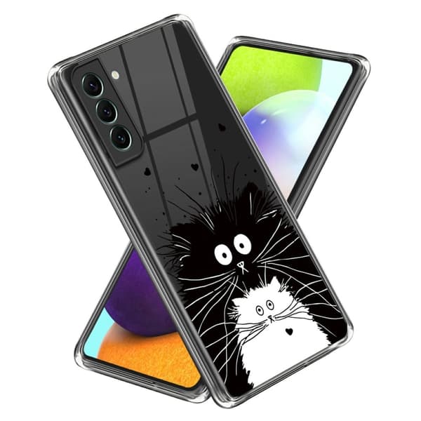 Deco Samsung Galaxy S24 Plus skal - Två Katter Vit