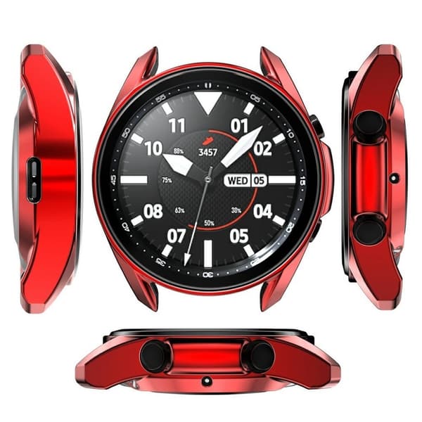 Samsung Galaxy Watch 3 (41 mm) slitesterk galvanisert støtfanger - Rød Red