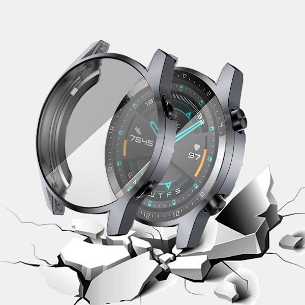 Huawei Watch GT 2 46mm galvanisert Etui - Grå Silver grey