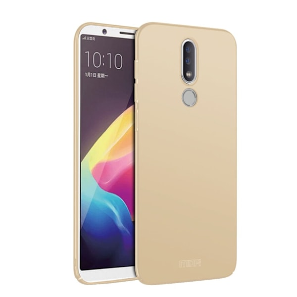 MOFI Nokia 6.1 Plus beskyttelsesetui i plastik med mat overfalde - Guld Gold