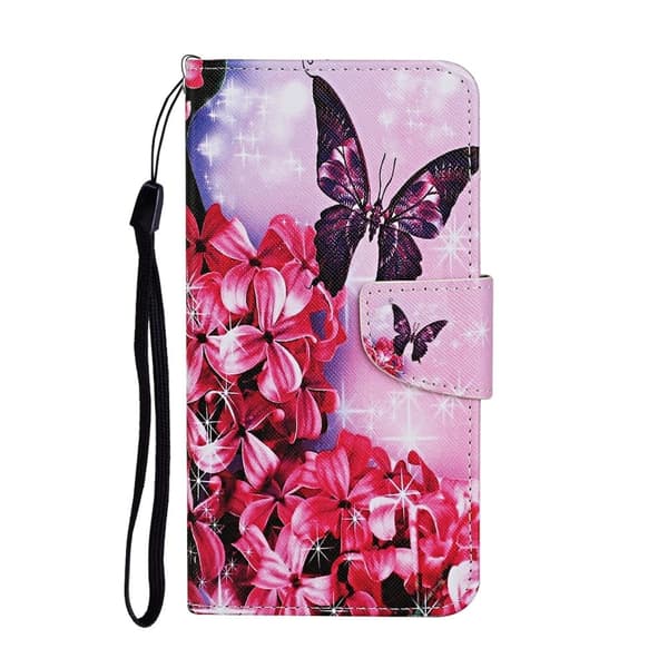 Wonderland Xiaomi Redmi 9A Flippetui - Nydelige Blomster Red