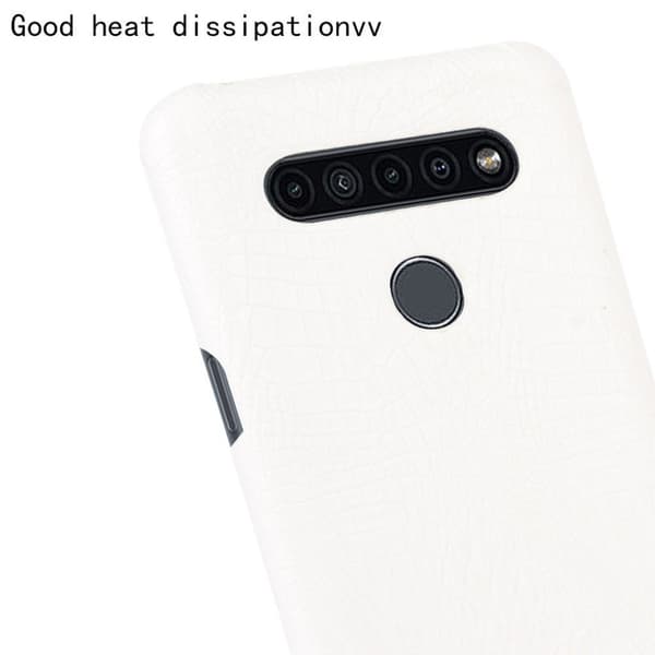 Croco LG K41S deksel - Hvit White