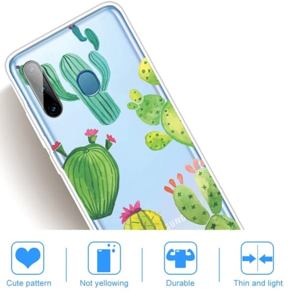 Deco Samsung Galaxy A11 / M11 Cover - Kaktus Green