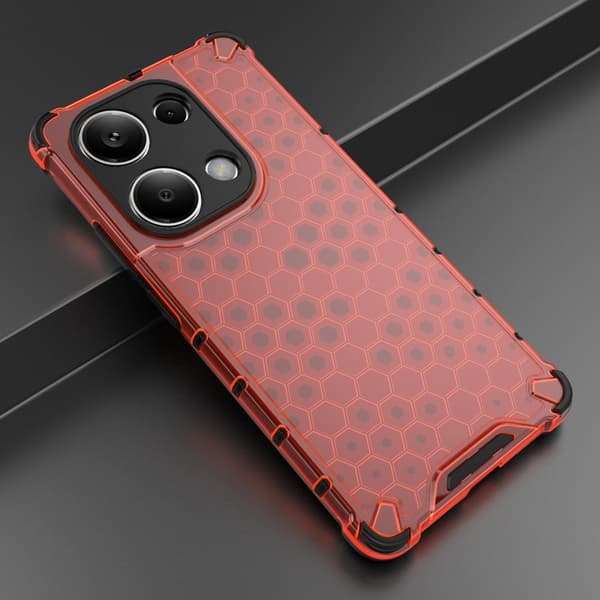 Bofink Honeycomb Xiaomi Redmi Note 13 Pro 4G / Xiaomi Poco M6 Pro deksel - Rød Red