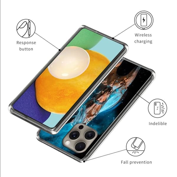 Vibe iPhone 16 Pro Max cover - Style D Blue