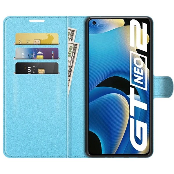 Classic Realme GT2 / Realme GT Neo2 flip kuoret - Sininen Blue