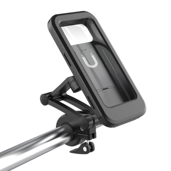 Universal bike handble bar touch screen phone bracket Svart
