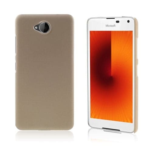 Gummi belagt hard deksel for Microsoft Lumia 650 - Champagne Beige