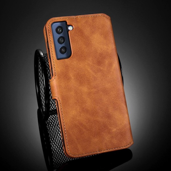 DG.Ming Samsung Galaxy S21 FE Retro kotelo - ruskea Brown