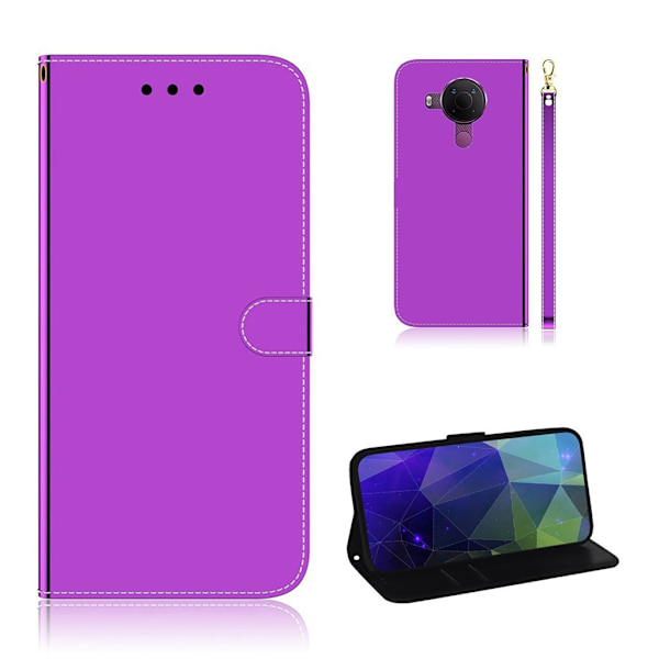 Mirror Nokia 5.4 Flippetui - Lilla Purple