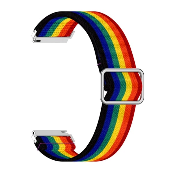 22mm nylon watch band for Huawei and Samsung watch - Rainbow multifärg