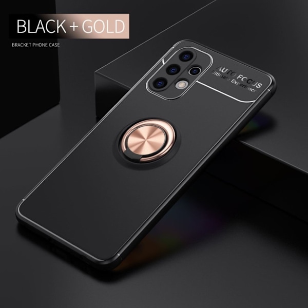 Ringo case - Samsung Galaxy A32 - Sort / Rødguld Black