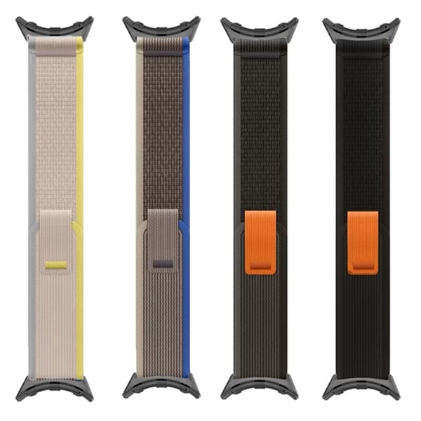 Google Pixel Watch / Watch 2 Nylon urrem Justerbar hurtigudløser-håndledsrem - Blå Blue