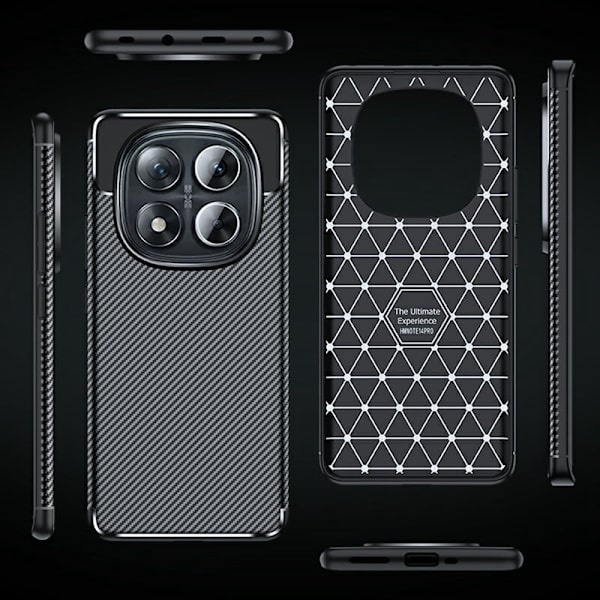 Carbon Shield Xiaomi Redmi Note 14 Pro 5G deksel - Transparent Black