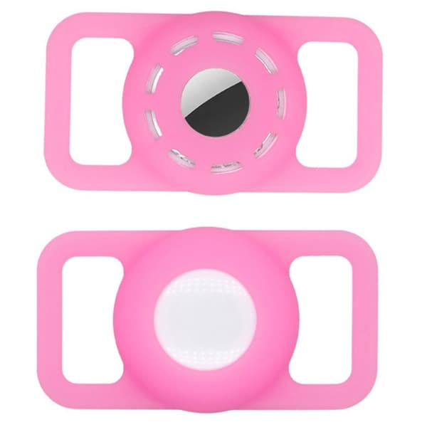 AirTags uthult silikonovertrekk - Lysende Rosa Pink