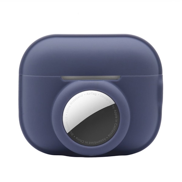 AirPods Pro 2 / AirTags silikonfodral - Lavendelgrå Blå