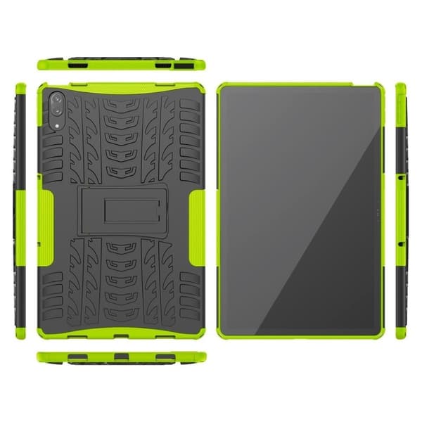 Lenovo Tab P11 Pro hybridfodral med däckdesign - Grön Grön