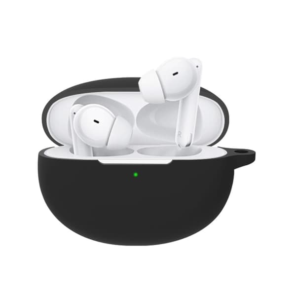 Oppo Enco Free2i / Free2 silikonikotelo avaimenperällä - Musta Black