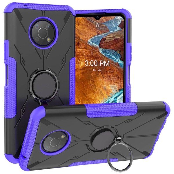 Kickstand-cover med magnetisk plade til Nokia G300 - Lilla