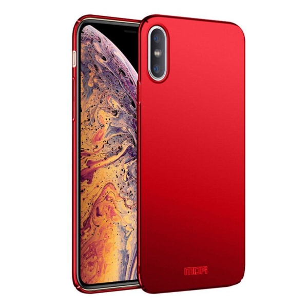 iPhone Xs Max MOFI sarjan kilpi kova muovinen ohut takasuoja kuori - Punainen Red