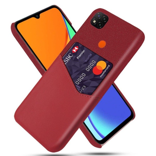 Bofink Xiaomi Redmi 9C Card Suojakuori - Punainen Red