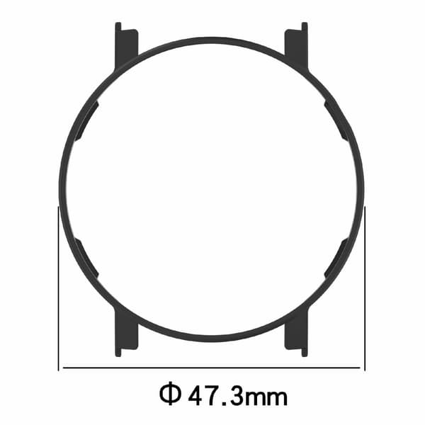 Nothing CMF Watch Pro 2 hårt, stötsäkert fodral, repfritt, ihåligt klockramskydd - Transparent Transparent