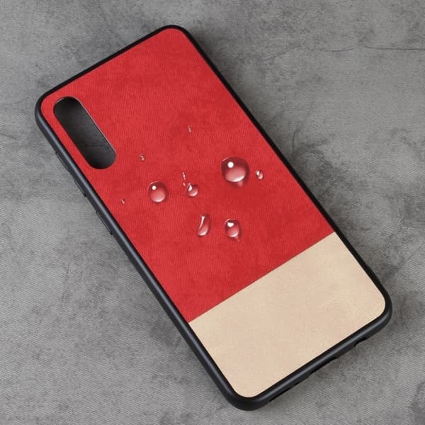 Samsung Galaxy A50 tofargede hybrid deksel  - Rød Red