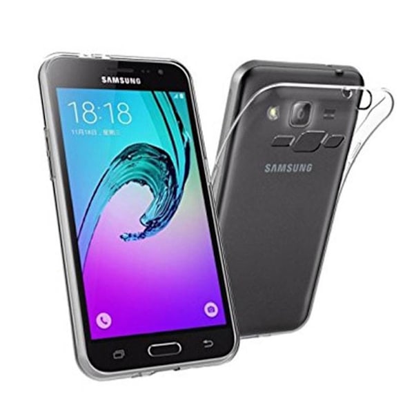 Samsung Galaxy J3 / J3 (2016) läpinäkyvä suojus (joustava) Transparent