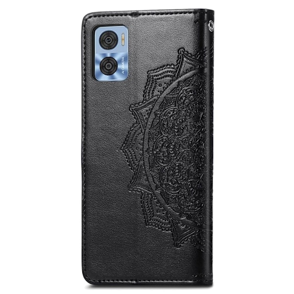 Mandala Motorola Moto E22 / E22i Läppäkotelo - Musta Black