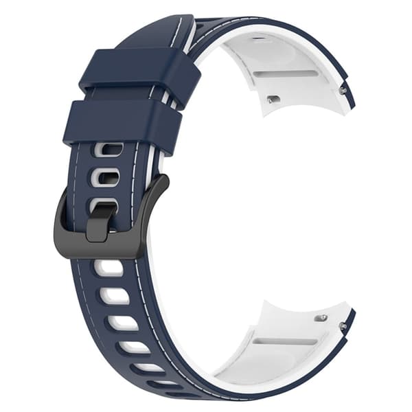 Samsung Galaxy Watch 5 / 4 / 3 silikone urrem - Midnatsblå / Hvid Blue