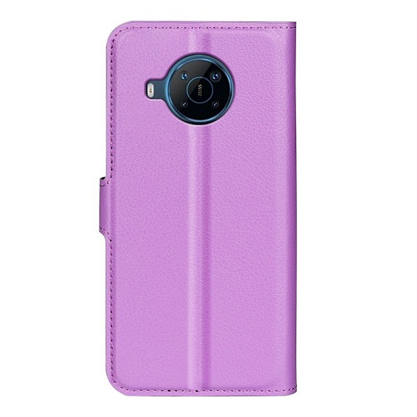Klassisk Motorola Moto E30 flip etui - Lilla Purple