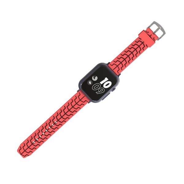Apple Watch Series 4 44mm fish bone silikone Urrem - Rød / Sort Red