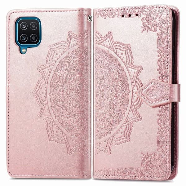 Mandala läder Samsung Galaxy M33 5G fodral - Rosa Rosa