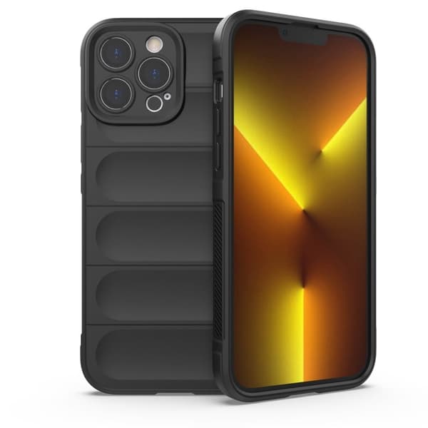 Deksel med mykt grep for iPhone 13 Pro Max - Svart Black