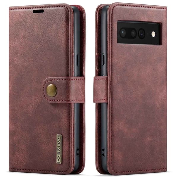 DG.Ming Google Pixel 7 Pro 2-in-1 Lommebok Etui - Rød Red