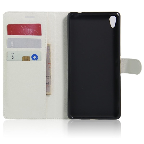 Mankell Litchi Läderfodral för Sony Xperia XA Ultra - Vit Vit
