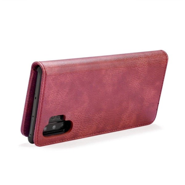 DG.MING Samsung Galaxy Note 10 Pro 2-in-1 Wallet kotelot - Punainen Red